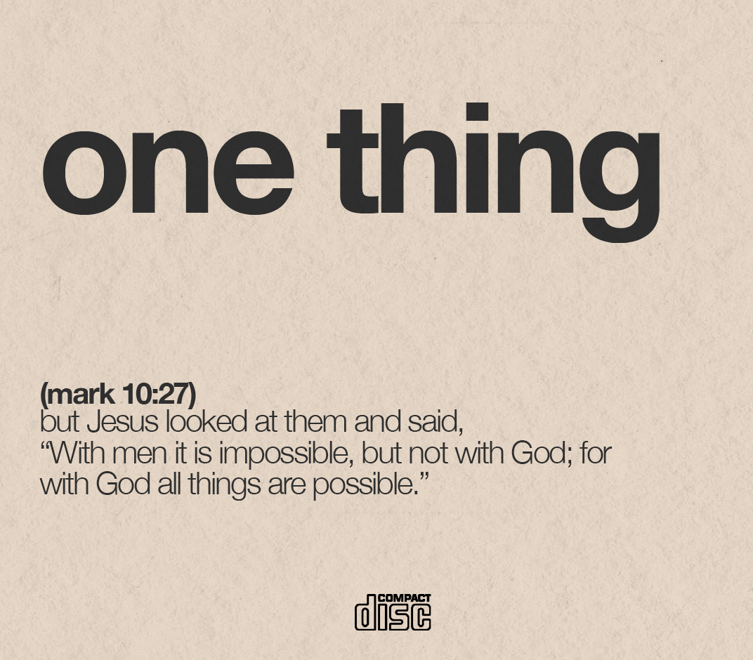 One Thing - CD